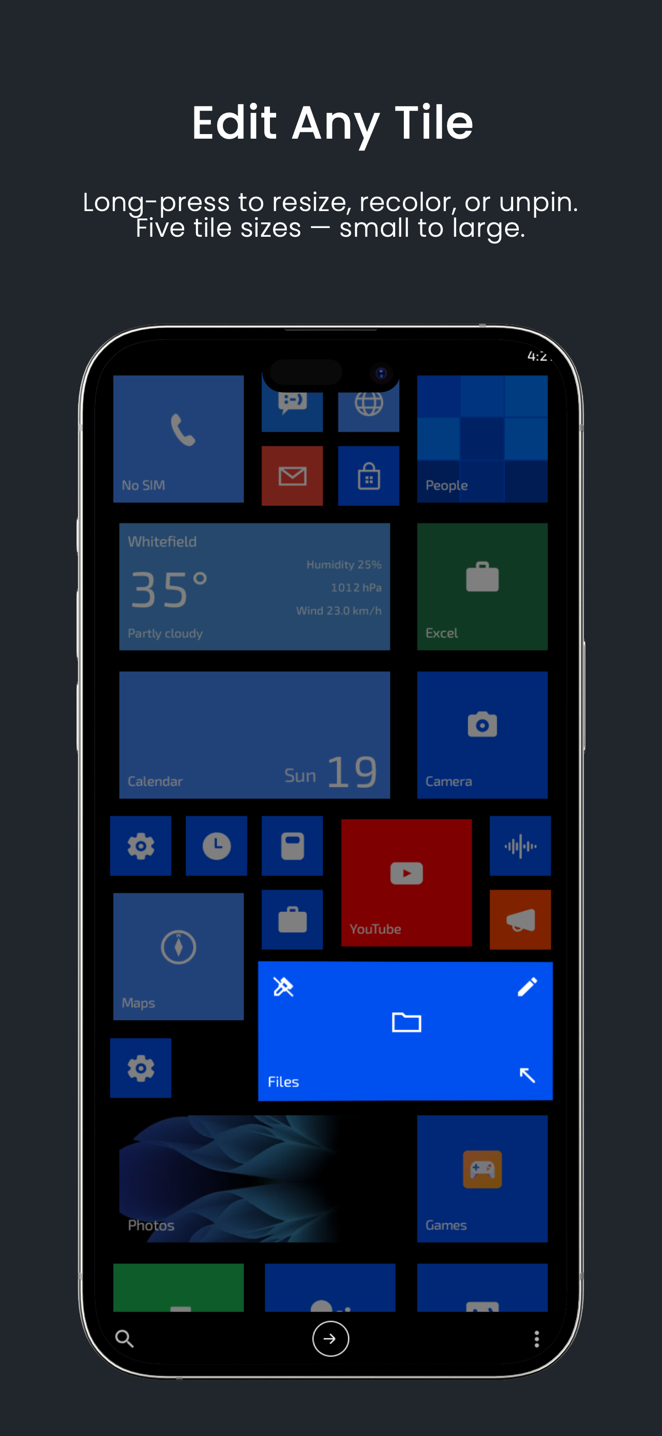 Lumia Launcher screenshot